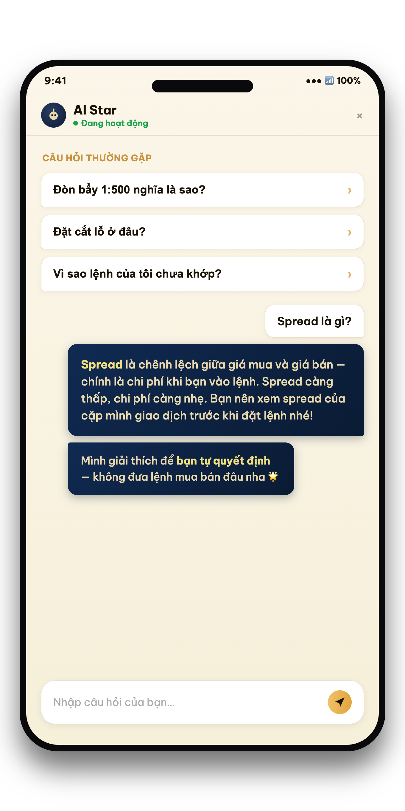AI Star — trợ lý AI trong Star App